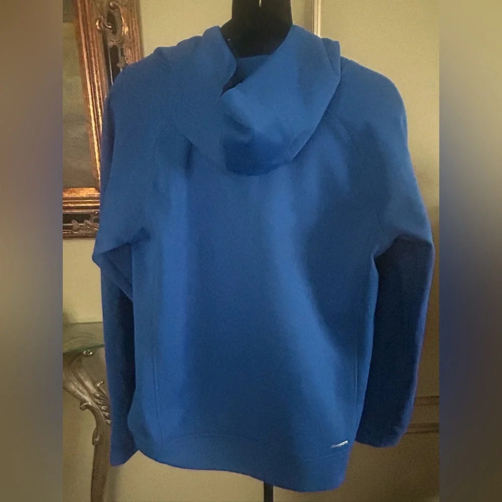 Adidas Climalite Hoodie Blue Pullover Sweatshirt Youth Athletic Logo XL 18